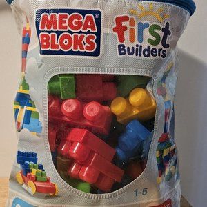 Mega Bloks First Builders 80 Piece Bag Primary Colors